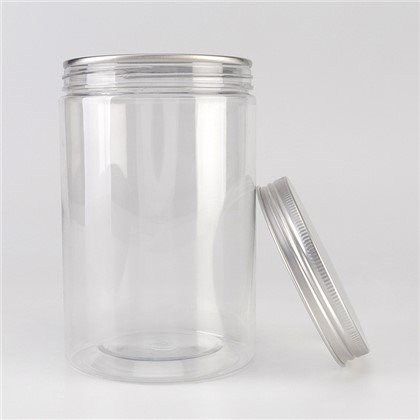 Plastdåse med metallåg