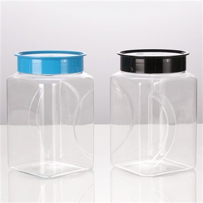 Plast firkantet opbevaringsbeholder